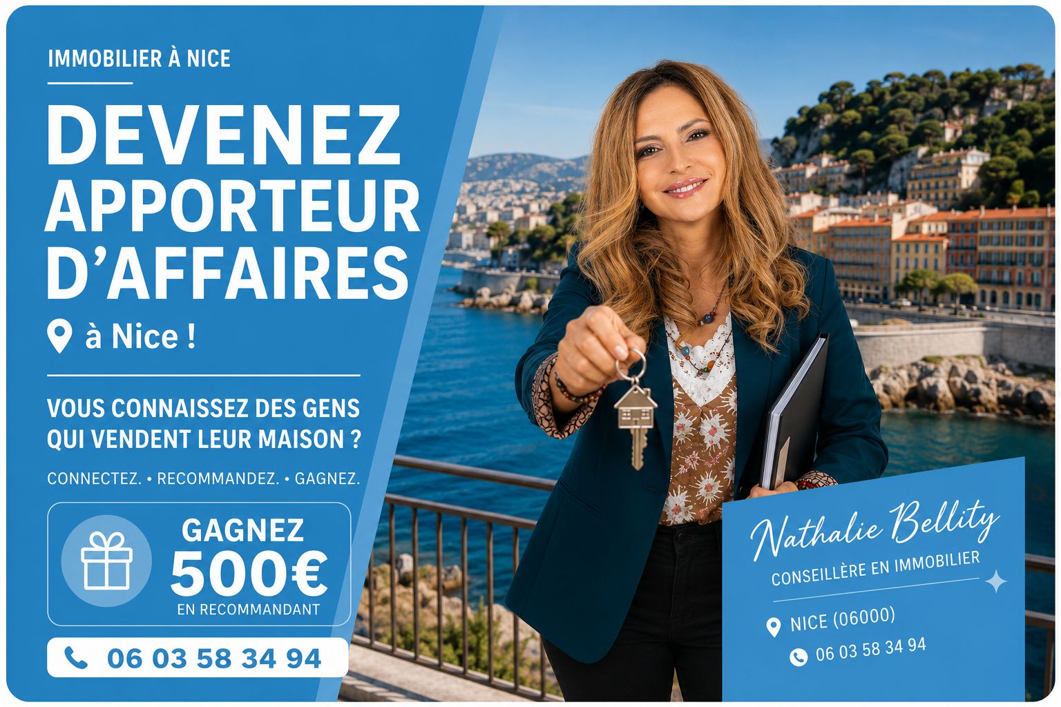 Devenez apporteur d'affaires à Nice avec Nathalie Bellity